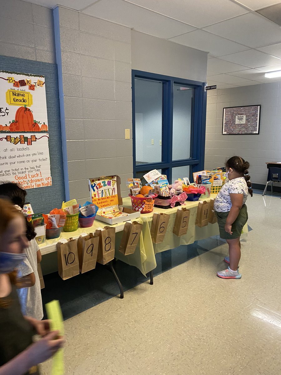 Our class is so excited for Family Fun Night! Raffle baskets are out and tickets are going in! 🎟👏🏼#togetherweshine <a href="/NewHavenStars/">New Haven Elementary</a>