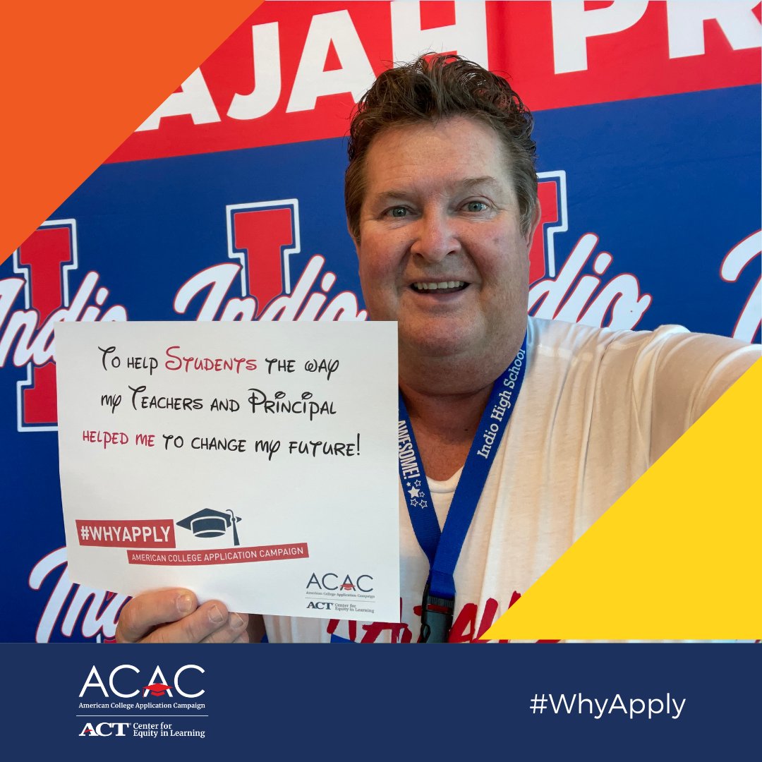 rajahcareers's tweet photo. It's #WhyApplyDay! Here are a few @IHSRajahs staff members who shared why they applied to college. #WhyApply @American_CAC @reachhigherihs @ReachHigher @RajahCounseling https://t.co/lRAsONzPW9
