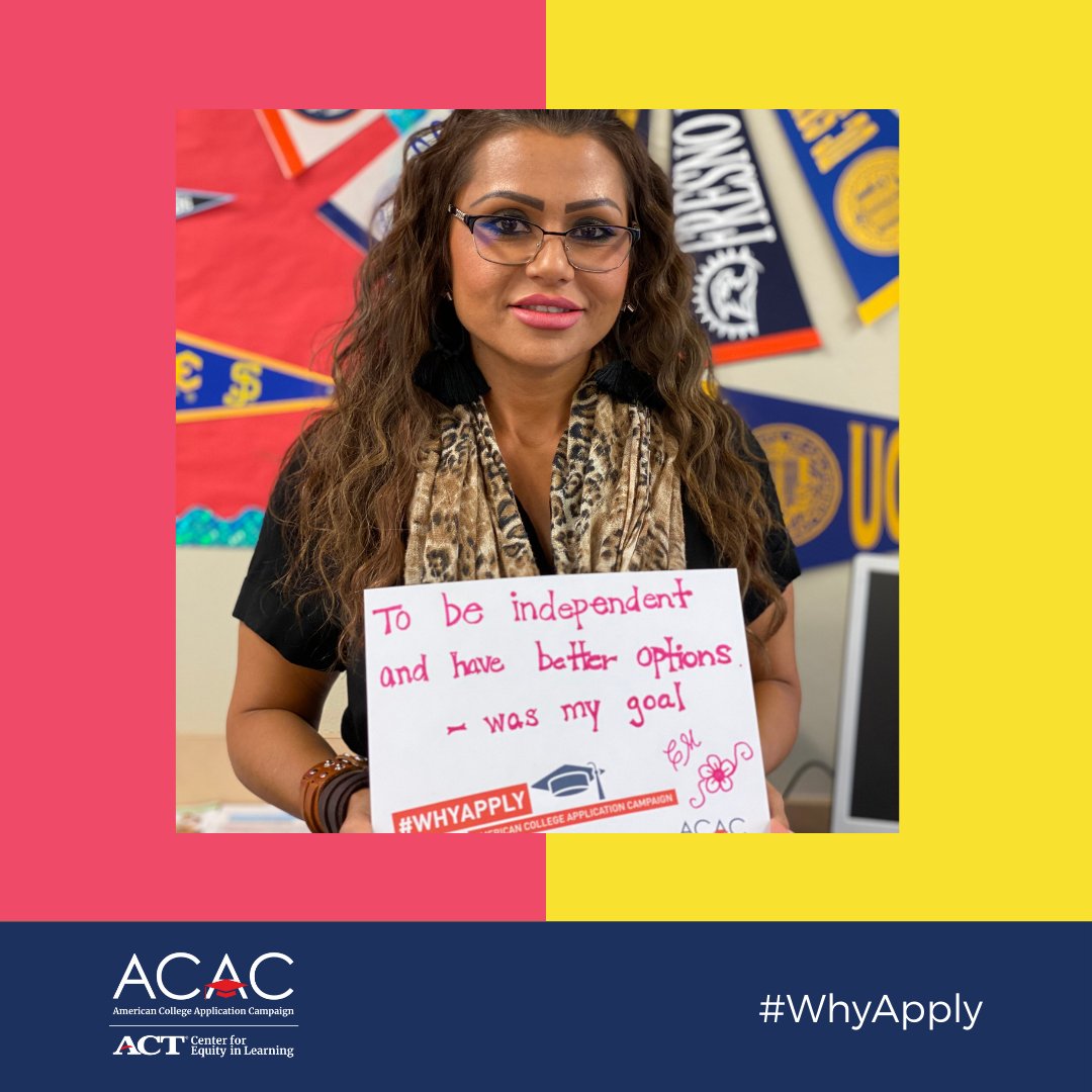 rajahcareers's tweet photo. It's #WhyApplyDay! Here are a few @IHSRajahs staff members who shared why they applied to college. #WhyApply @American_CAC @reachhigherihs @ReachHigher @RajahCounseling https://t.co/lRAsONzPW9