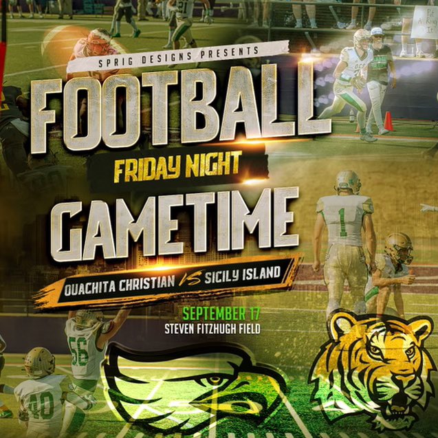 🏈🏆💍Join us tonight for Night of Champions: OCS vs 2-1A Sicily Island @ Fitzhugh Field @ 7p.

@ halftime, OCS Cheer Camp performs &amp; we recognize FIVE State Champion teams: G Basketball, B Golf, B &amp; G Track &amp; Field!
Listen: 923thewolf.com

Stream livestream.com/OuachitaChrist…