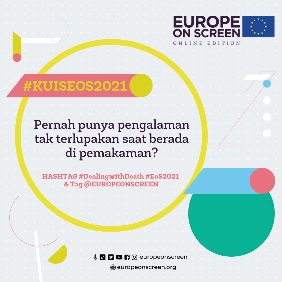 EuropeonScreen's tweet photo. #KUIS ALERT!
MENANGKAN HADIAH MENARIK dr #EoS2021 #DealingwithDeath
Caranya:
1. Pastikan km sdh FOLLOW akun sosial media EoS
2. Jwb pertanyaan kuis dlm kolom komentar dg hashtag di gambar
Setiap peserta hny bs menang 1 KALI SAJA
Kuis a/ selesai pukul 18.00 WIB
#kuisberhadiah https://t.co/vrNY7NgwD0
