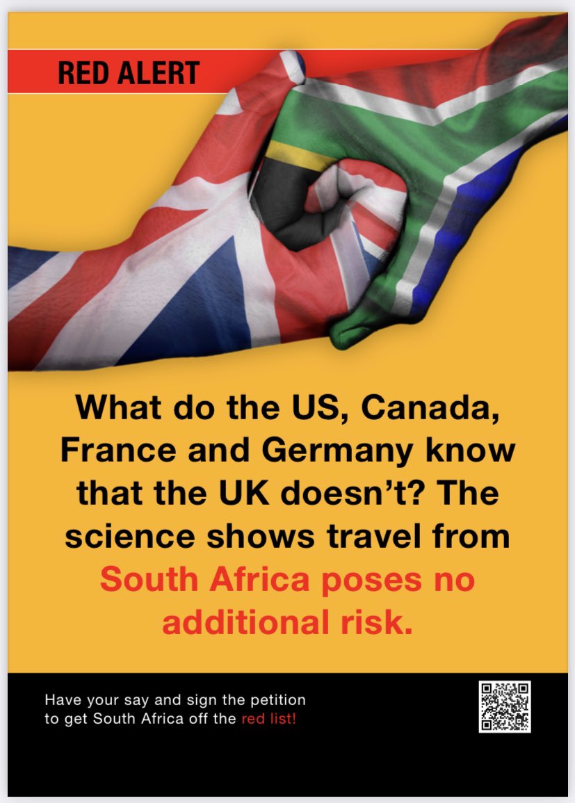 Irrational and inconsistent decision making keeps #southafrica on the #redlist. Sign the petition and get us to 100k petition.parliament.uk/petitions/5893…