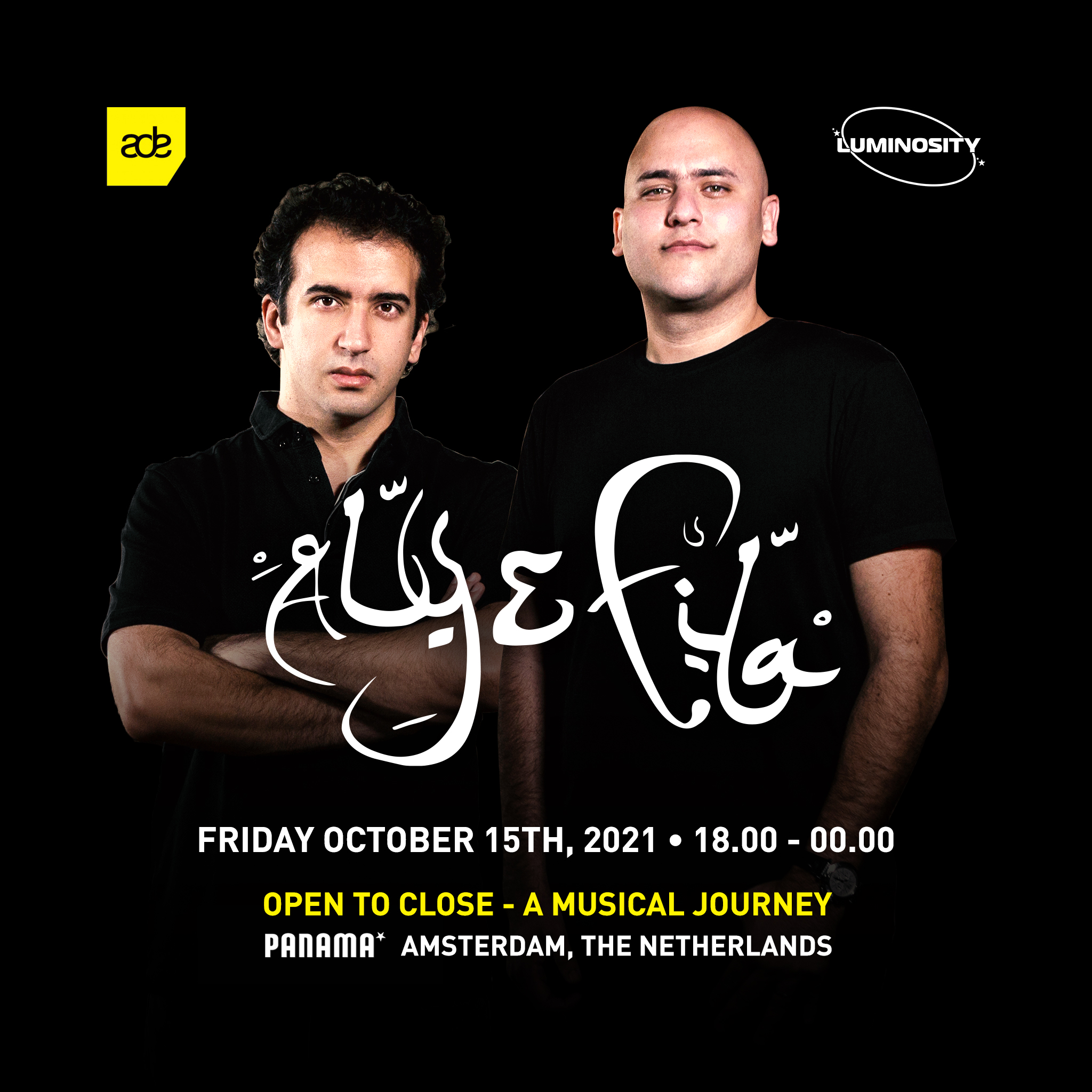 Aly & Fila on Twitter: "Amsterdam, it's been way too long! We'll be taking a journey this October with a very special Open To Close set at @panamaamsterdam! Who