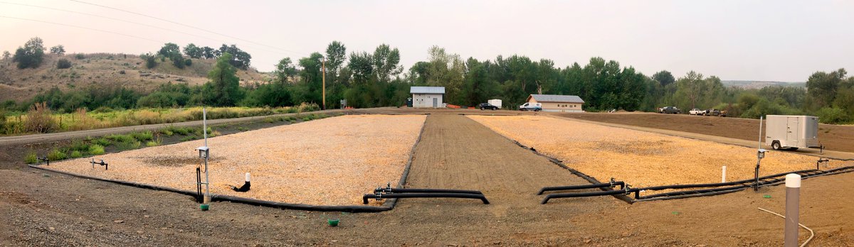 nexomwastewater's tweet photo. For #FinishedProjectFriday, we're celebrating that #Council, ID never need worry about its wastewater ammonia limits thanks to its new #optAER fine-bubble lagoon aeration and #SAGR post-lagoon cold water nitrification! H/T to engineers @GrtWstEng and contractor Dr. Pipeline! https://t.co/kVUqHEgvCX