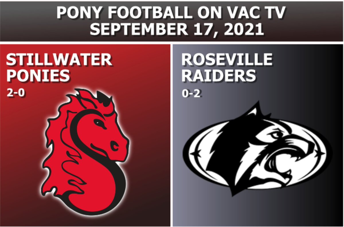 The <a href="/Ponies_Football/">Ponies Football</a> team is ready for the battle of 36 tonight as they welcome in <a href="/RSVLRAIDERFBALL/">Roseville Football</a> to Pony Stadium. If you can't make it out to the game, catch our broadcast on Xfinity Channel 15 locally and streaming around the world at vactv.org/live
