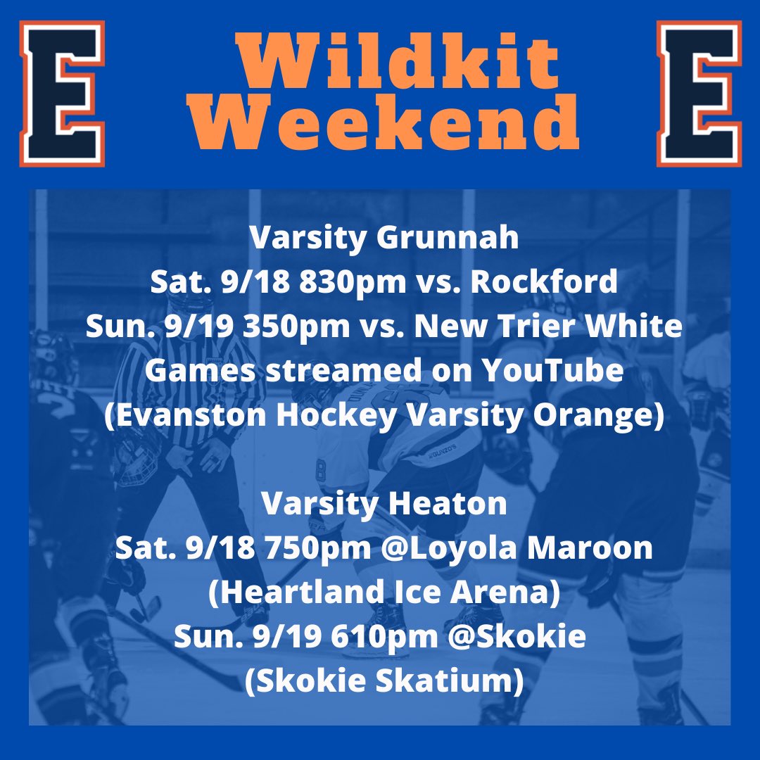 EvanstonHigh's tweet photo. If you want to cheer on the Kits this weekend, you have plenty of options—seven, to be exact. The Girls Varsity heads to Naperville for its first game of the season, while Varsity Heaton and the JV both have their home openers. Let’s get after it, Kits! https://t.co/EnljM5AOuK