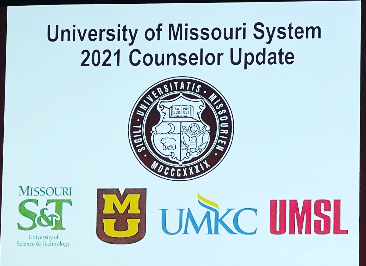 Spending the day with Mizzou, UMSL, UMKC and Missouri S&amp;T.   We are excited to share all the college updates with our students🏛📚
