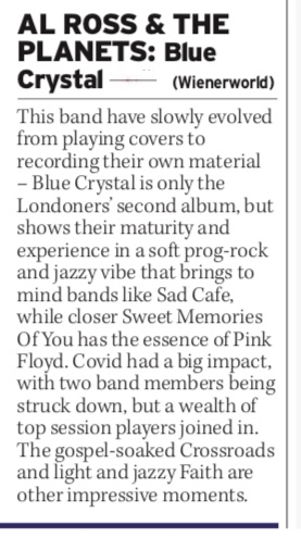AlRoss&ThePlanets (@alrossplanets) on Twitter photo Thanks to <a href="/DavidEsson1/">David Esson</a> at <a href="/Daily_Express/">Daily Express</a> for reviewing our 'Blue Crystal' album in today's edition. Thanks to <a href="/DavidEsson1/">David Esson</a> at <a href="/Daily_Express/">Daily Express</a> for reviewing our 'Blue Crystal' album in today's edition.
