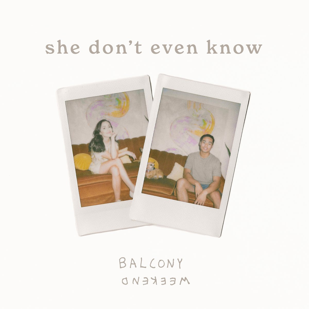 our new song She Don’t Even Know is out 🙂 hope you love it
balconyweekend.ffm.to/shedontevenknow
🎶add it to your playlists and check the lyric vid on our YT

🌃hot tip, listen at night for some self reflection

#IndieMusic #pop