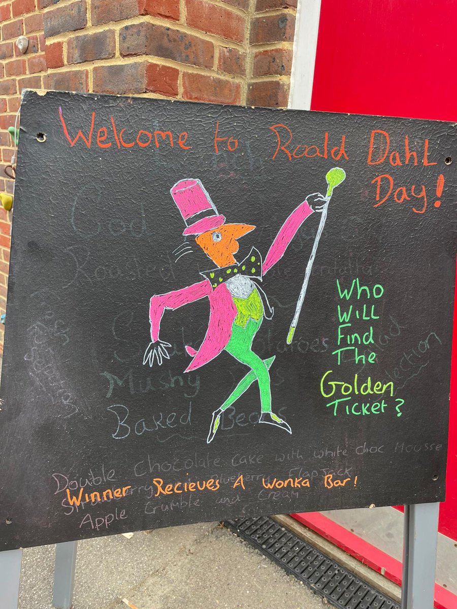 Cracking day, Roald Dahl theme day,wonka Bar prizes,movie on during lunch and excellent food. @PollenPartners1 
#thepollenpartnership #beingbrilliant #makingchildrenhappyandhealthy
