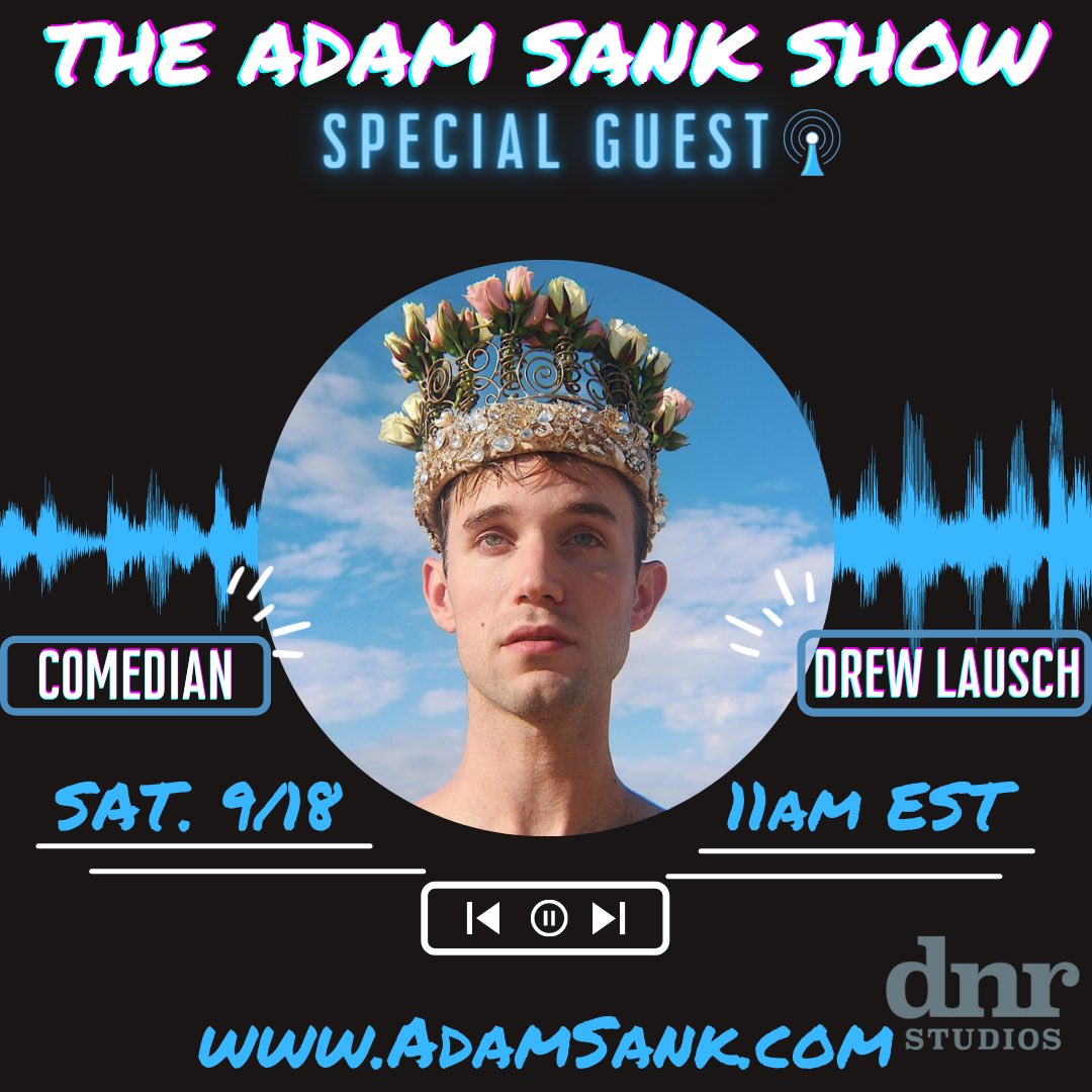dnr_studios's tweet photo. ‼️SPECIAL GUEST ALERT‼️Tomorrow! The fabulous comedian, @DrewLausch joins The A.S.S. for an all new episode you won’t want to miss. Be sure to tune in @ 11AM EST! 😉 @AdamSank
#podcast #gaypodcast #lgbt #lgbtpodcast #radio #gayradio #comedian #theass #tunein #specialguest #live https://t.co/9iB5neEsv6