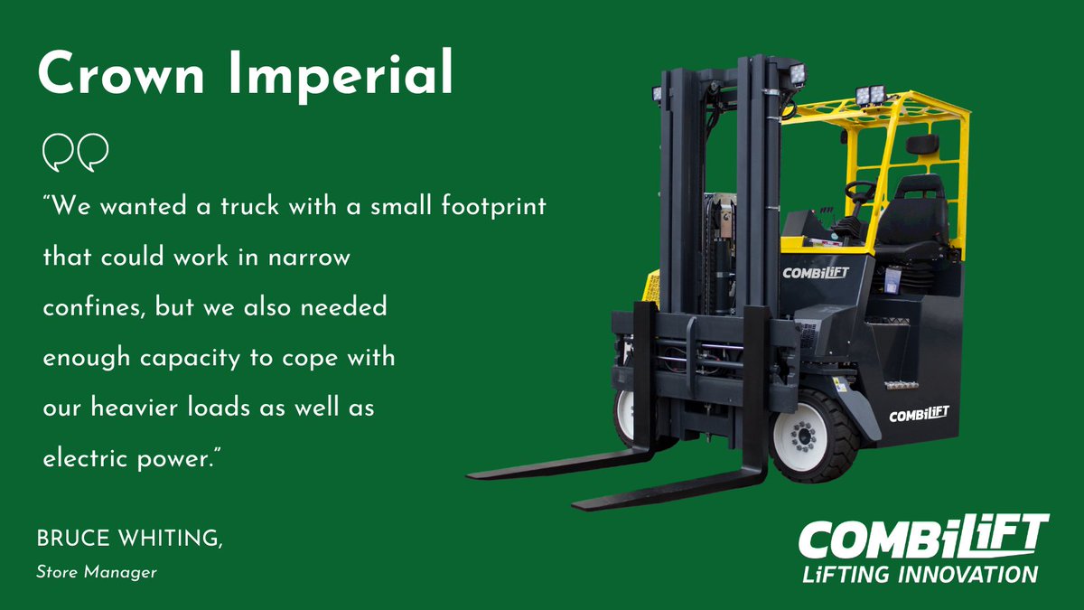 Combilift's tweet photo. Read the full customer story here: https://t.co/omdg9rNI85
#Combilift #LiftingInnovation #ImproveSafety #IncreaseStorage #EnhanceEfficiencies #WarehouseOptimisation #SaferHandlingSolutions #Sustainability #SustainableHandlingSolutions https://t.co/nxVEpDuPC8
