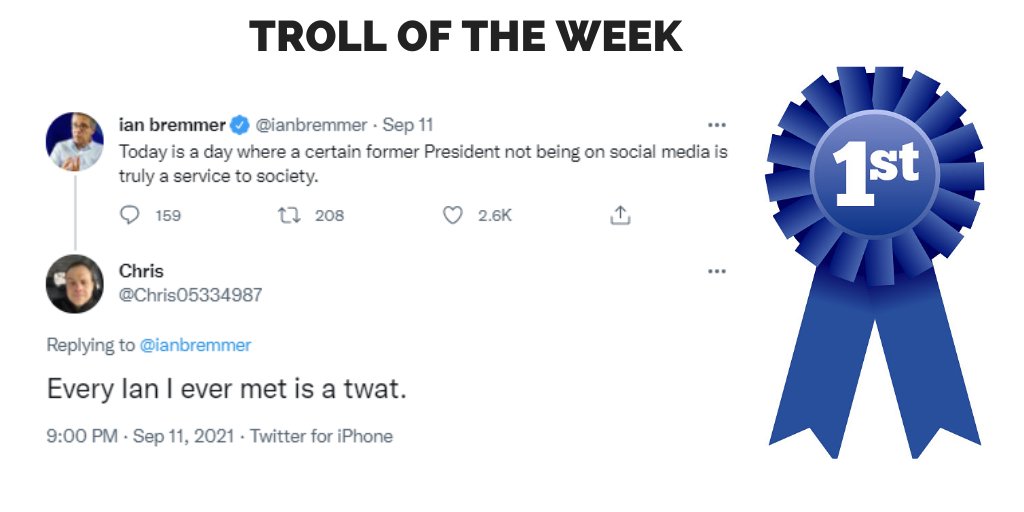 The sample size must be pretty small, no? (Twitter doesn't count).

Congrats <a href="/Chris05334987/">Chris</a>, you're #trolloftheweek!