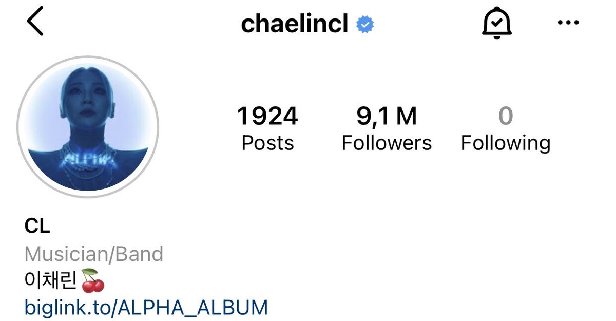 Clthebaddestfemale Cl Reaches 9 1m Followers On Instagram Cl 씨엘 Chaelincl Clthebaddestfemale Cl Reaches 9 1m Followers On Instagram Cl 씨엘 Chaelincl
