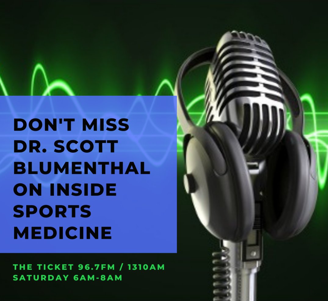 Check out Dr. Scott Blumenthal tomorrow on the Inside Sports Medicine discussing sport injuries from 6-8am. Tune in to The Ticket 96.7FM/1310AM or join the Facebook Live. 

Facebook/InsideSportsMedicine 

#CenterforDiscReplacement #THCDS #neck #back #DiscReplacement #ADR