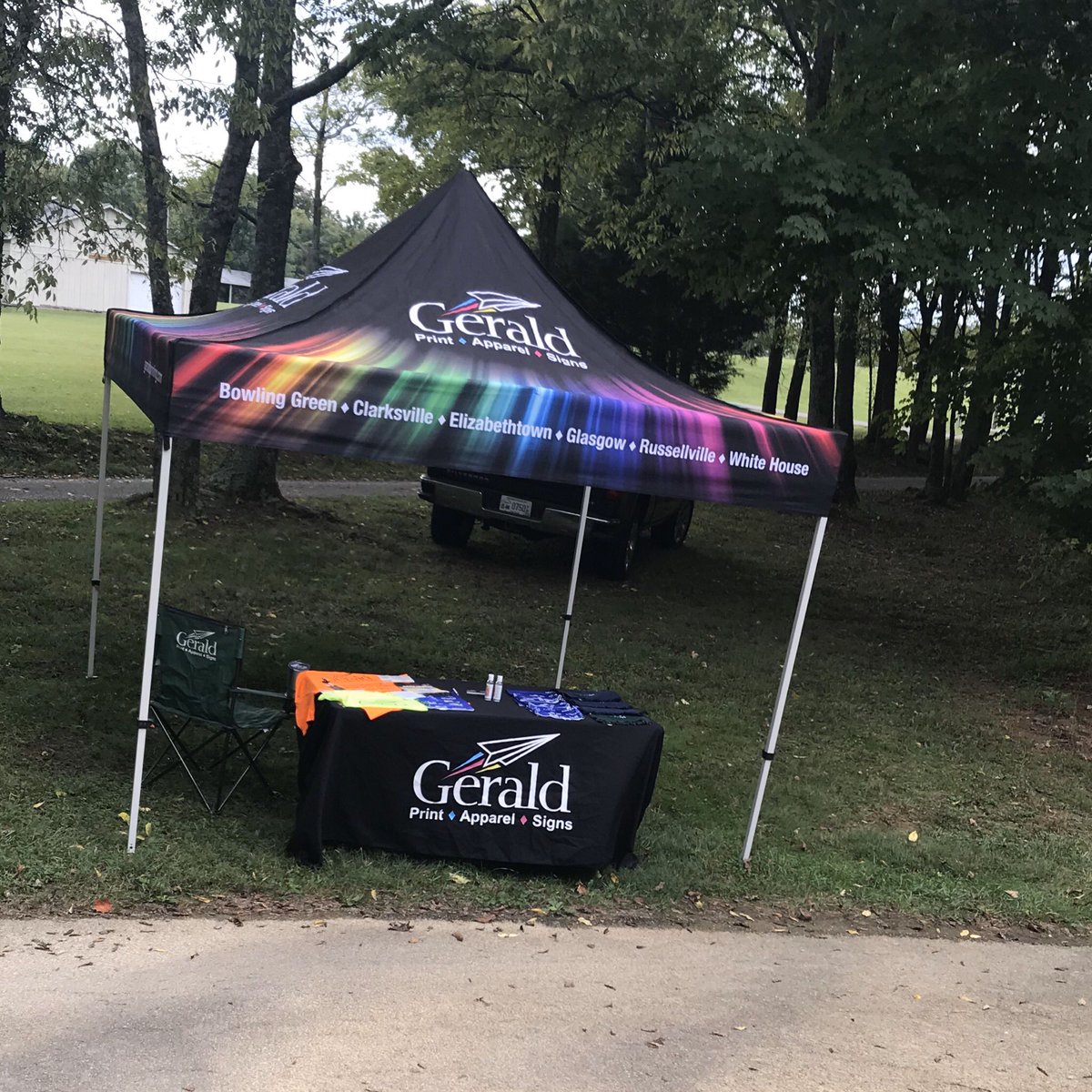 Industrial Appreciation Golf going on this afternoon.
Gerald certainly appreciates all our #industrial customers as we print their forms, tags. signs, safety, and other items that make their facility run. 
Stop &amp; see Chris on Tee#13 and pick up some swag!