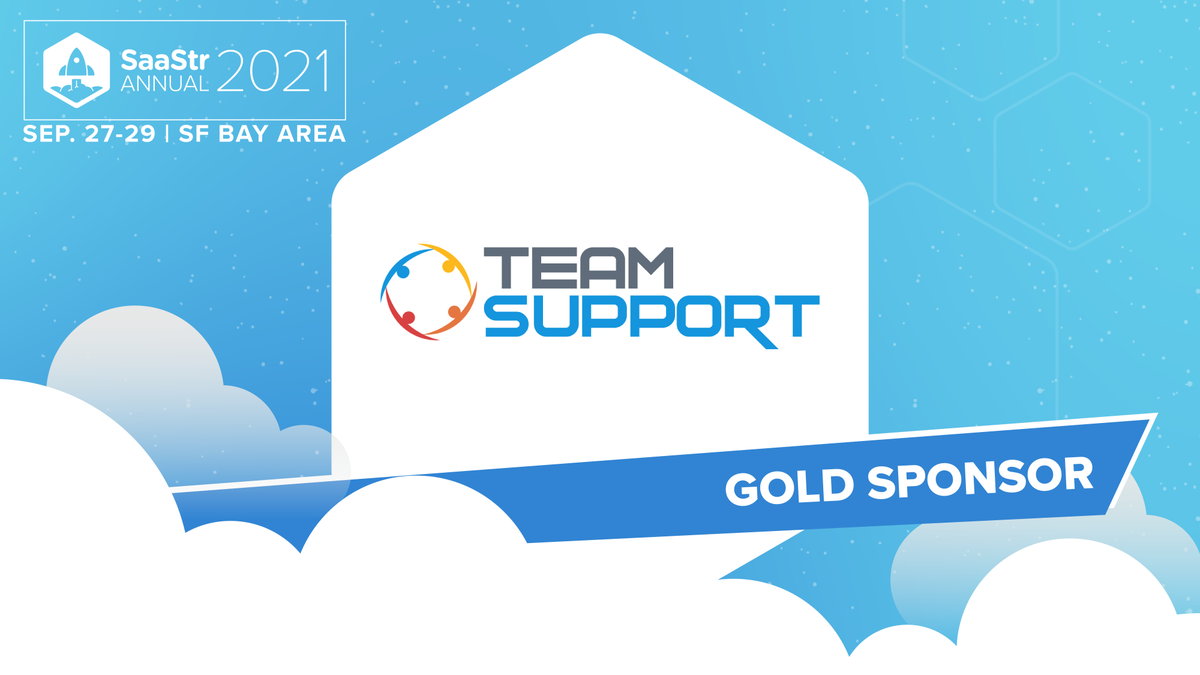 #SaaStrAnnual kicks off in 10 days, and we’ll see you there! Join us digitally or at San Mateo Fairgrounds to grab your free #TeamSupport swag