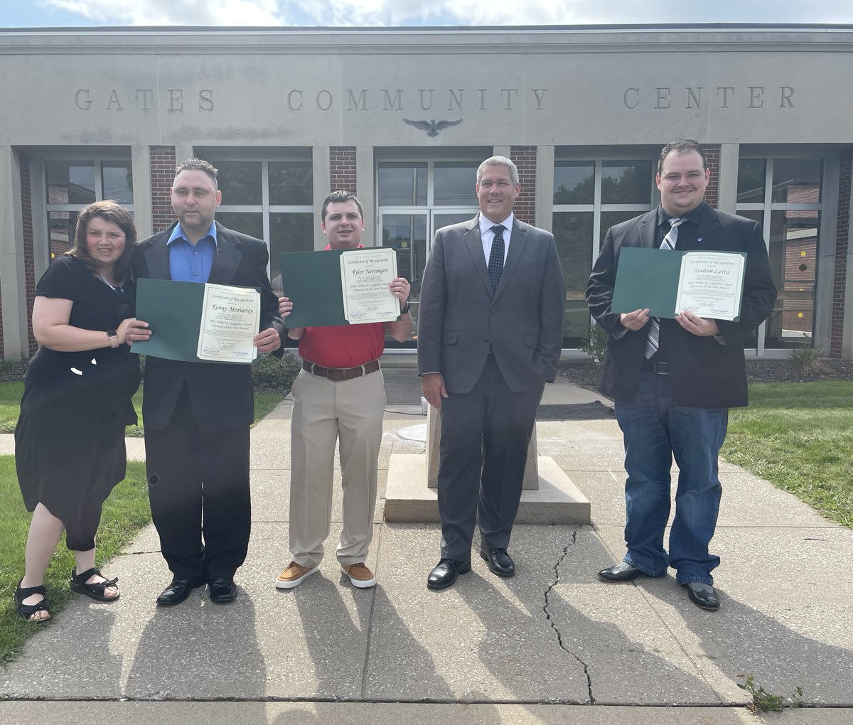 So happy to be able to present youth awards to members of <a href="/CampaignD3/">Campaign D</a> in Gates this afternoon. These young men are working to raise autism awareness by opening a dialogue and ending the stigma. Congratulations!