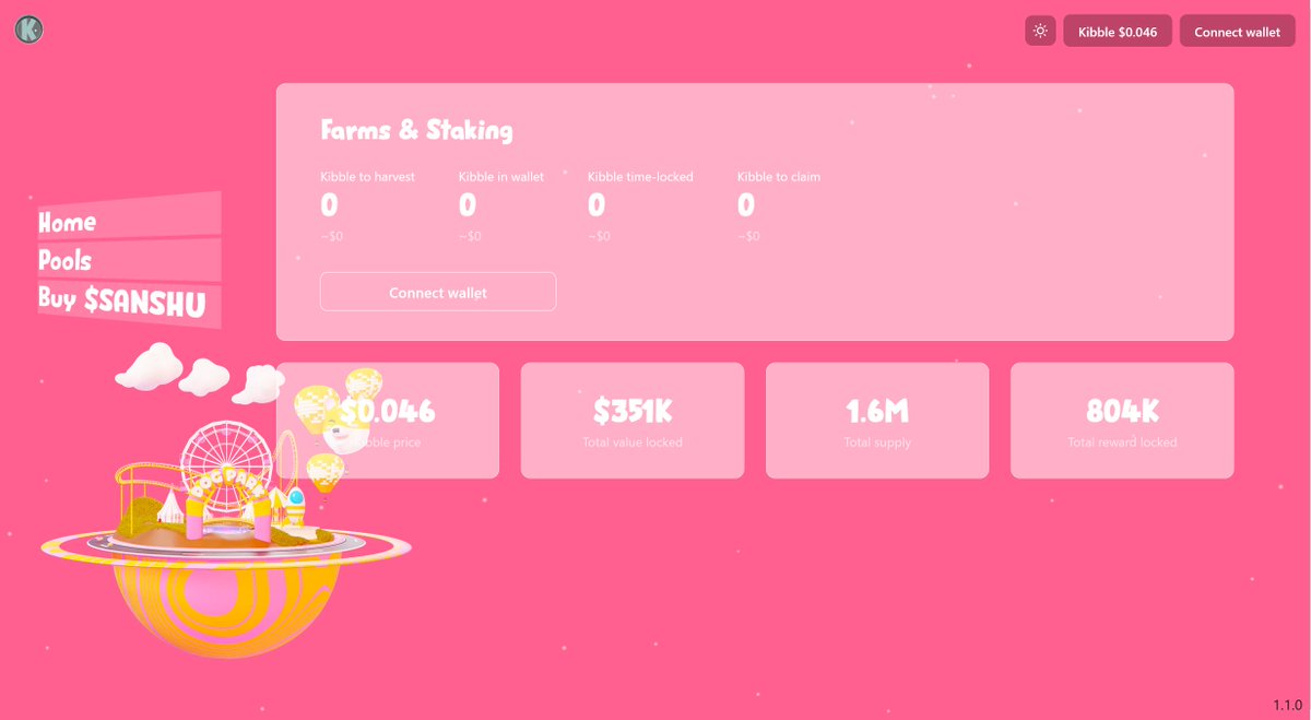 SanshuToken's tweet image. DOGPARK 1.1.0 IS LIVE! 😍 (ﾉ◕ヮ◕)ﾉ*:･ﾟ✧
dogpark.sanshuinufinance.com

$SANSHU #SANSHUARMY #cryptocurrency