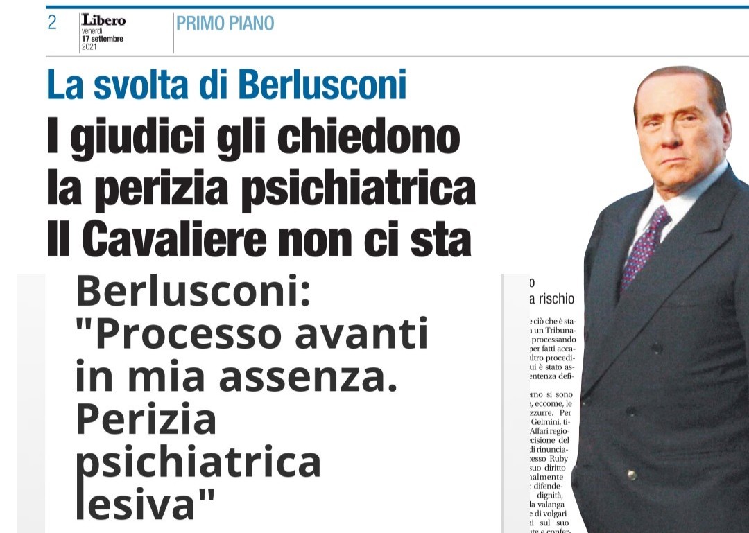 MaurizioIlBrig1's tweet photo. "meglio essere ricordato come un delinquente che come un pazzo"...e fu così che il processo #RubiTer si avviò alla conclusione #Berlusconi https://t.co/SOGXX7lc2r