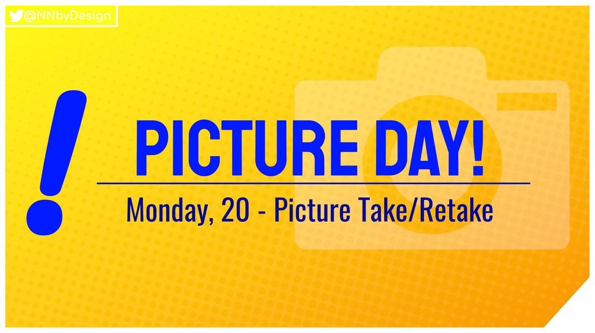 Say Cheese! Stop signCamera with flash Dress to Impress Eagles because Picture Day is on Monday!Camera

#PictureDay #PictureRetakes #Eagles #NNBD #NNBD9 #NNBD10 #LibertyNorth #MondayMorning  #Dresstoimpress