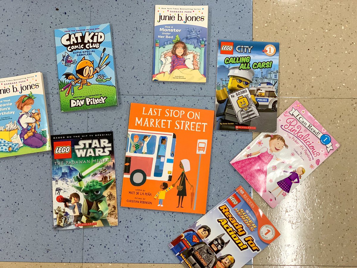 Rachel Strome (@stromerachel) on Twitter photo My first graders are thrilled to read these new books I found at <a href="/OnceUponAChild/">Once Upon A Child</a> last night! We love comic books, legos, and Pinkalicious! Miss Strome loves junie b Jones and I had to get a paperback version of my favorite, Last Stop On Market Street! #VikingDiff My first graders are thrilled to read these new books I found at <a href="/OnceUponAChild/">Once Upon A Child</a> last night! We love comic books, legos, and Pinkalicious! Miss Strome loves junie b Jones and I had to get a paperback version of my favorite, Last Stop On Market Street! #VikingDiff