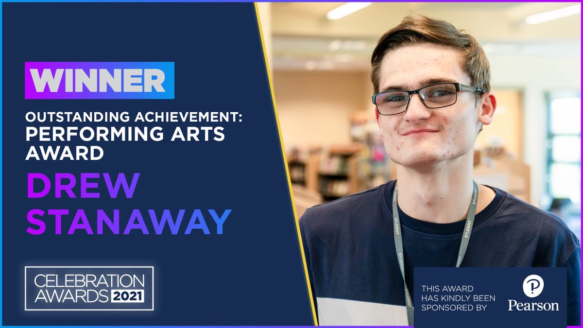 Recognised for his technical talent and passion for the arts, Drew Stanaway has won our Performing Arts Award sponsored by @pearson.

Drew, an adaptable performer is able to jump into any role. He is also a super-talented script writer & has really made an impression.

#NCAwards https://t.co/kzQuzrnfmJ