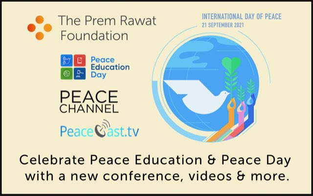 TPRF's tweet photo. Learn about all of the ways you can celebrate Peace Day and make a difference!: https://t.co/4ai2zn41GL #peaceday #tprf #premrawat #peaceoneday @peacechannel_1 @peacecasttv @PeaceDay @PeaceOneDay https://t.co/QuJdfrBNDV
