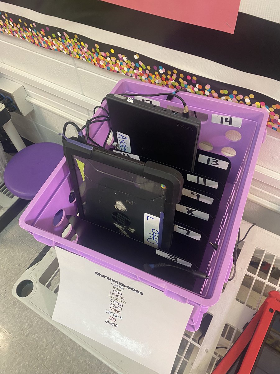 MY GIRL <a href="/JessicaTCullen/">Mrs. Cullen’s 1st grade♥️</a> <a href="/eaglesofEES/">Eisenhower Eagles</a> is sDIL for her 4th year! 💜

Everyone knows why, too! This innovative, YES saying, #SHEro is leading BIG every day! 

Check out her device area! 💻🖤

#Zone1derful #JCPSDigIn