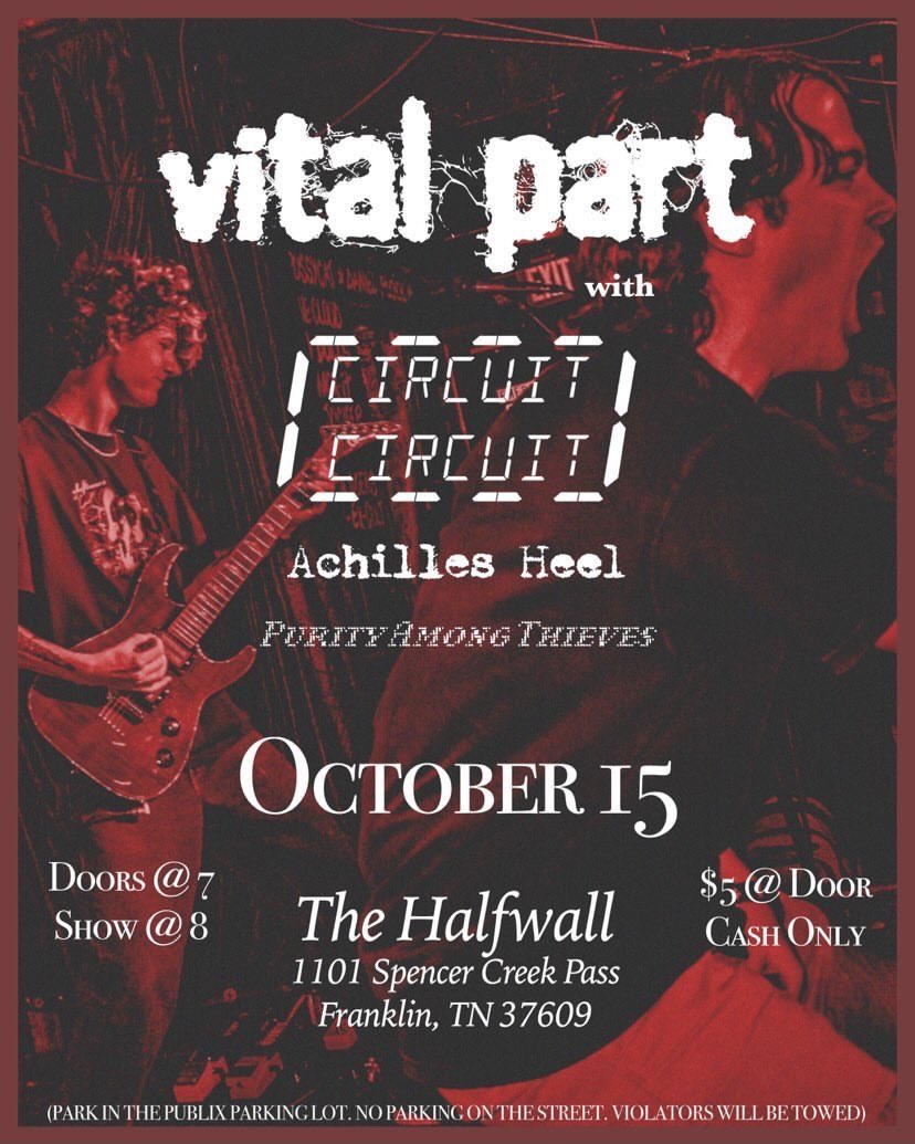 Stoked to be a vital part of this show in the Nashville circuit (circuit). Our Achilles heel is this tweet. Somebody make me stop god help me please anybody I can’t stop it hurts please