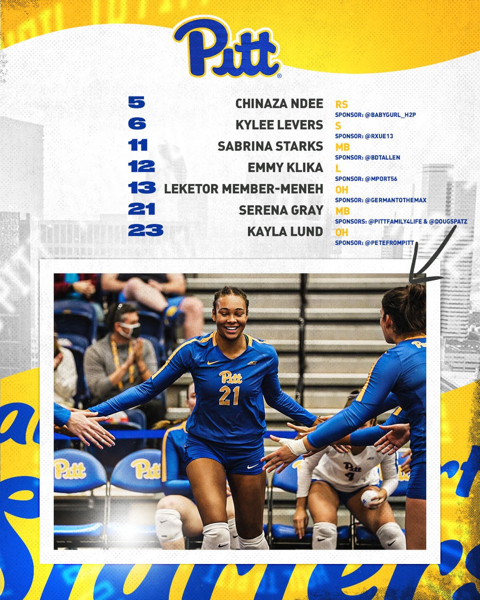 𝙎𝙏𝘼𝙍𝙏𝙀𝙍𝙎

<a href="/emmyklika/">Emmy Klika</a> with her first start as libero today!!

🆚 Marshall
📍 Morehead, Ky.
📊 bit.ly/3EfanbH

(hellooooo again starter sponsors @babygurl_H2P, <a href="/mport56/">Morgan</a>, <a href="/germantotheMax/">Max Kneis</a>, <a href="/RXUE13/">roger x</a>, @BDTAllen, <a href="/PittFamily4Life/">👉🏾👉🏽👉🏼JOE👈🏼👈🏽👈🏾</a>, <a href="/dougspatz/">Doug Spatz</a>, <a href="/petefrompitt/">Peter F.</a>)

#H2P