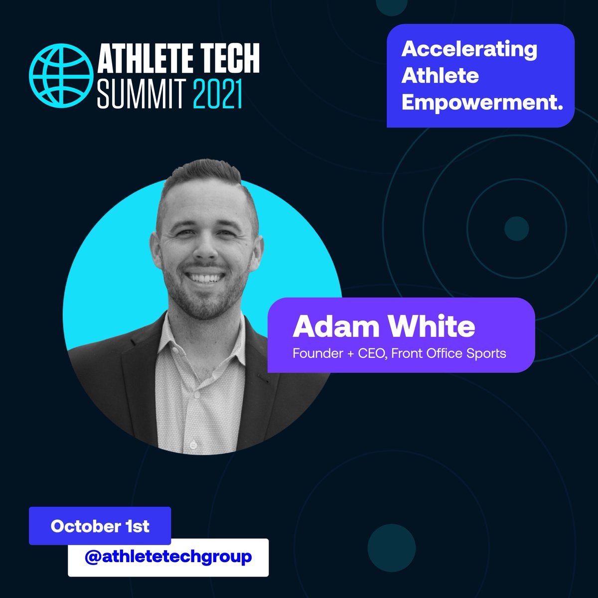 Meet <a href="/FOSAdam/">Adam White</a>, the Founder + CEO of <a href="/FOS/">Front Office Sports</a>! Named 1 of the 10 most innovative companies in media by <a href="/FastCompany/">Fast Company</a>, FOS is the first mass-market daily sports newsletter network. Join us at #ATS21 this Oct 1 to discuss the tech shifts in sports media with Adam bit.ly/RegisterHere-A…