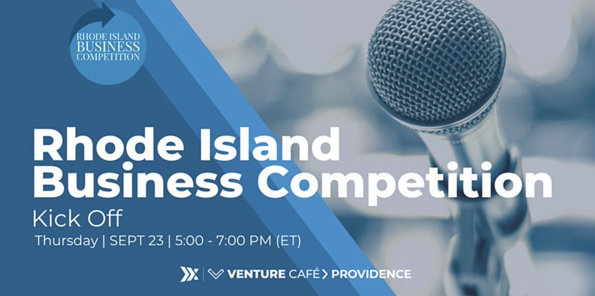 vencafepvd (@vencafepvd) on Twitter photo ⚡Join us for the Rhode Island Business Competition Kick Off! "The Rhode Island #Business Competition aims to create and foster growth companies in #RhodeIsland that will increase local employment.
✅RSVP: bit.ly/3neJgHB
<a href="/ribusinesscomp/">RI Business Competition</a> <a href="/vencafglobal/">Venture Cafe Global</a> @CICprovidence ⚡Join us for the Rhode Island Business Competition Kick Off! "The Rhode Island #Business Competition aims to create and foster growth companies in #RhodeIsland that will increase local employment.
✅RSVP: bit.ly/3neJgHB
<a href="/ribusinesscomp/">RI Business Competition</a> <a href="/vencafglobal/">Venture Cafe Global</a> @CICprovidence
