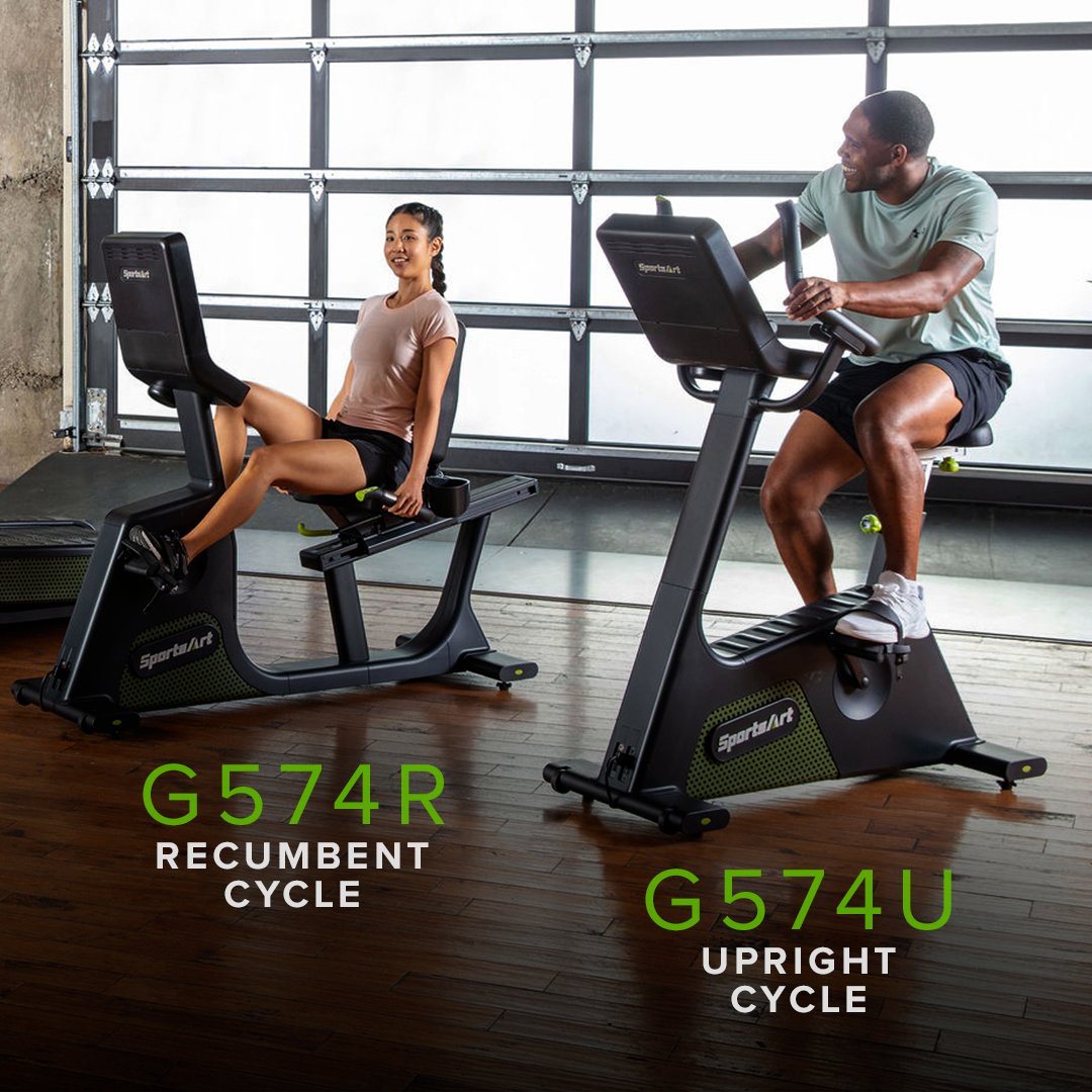 Upright or recumbent? Whichever you choose you get an intense workout and power the planet. #InspiredPerformance #GoSportsArt #SustainableFitness