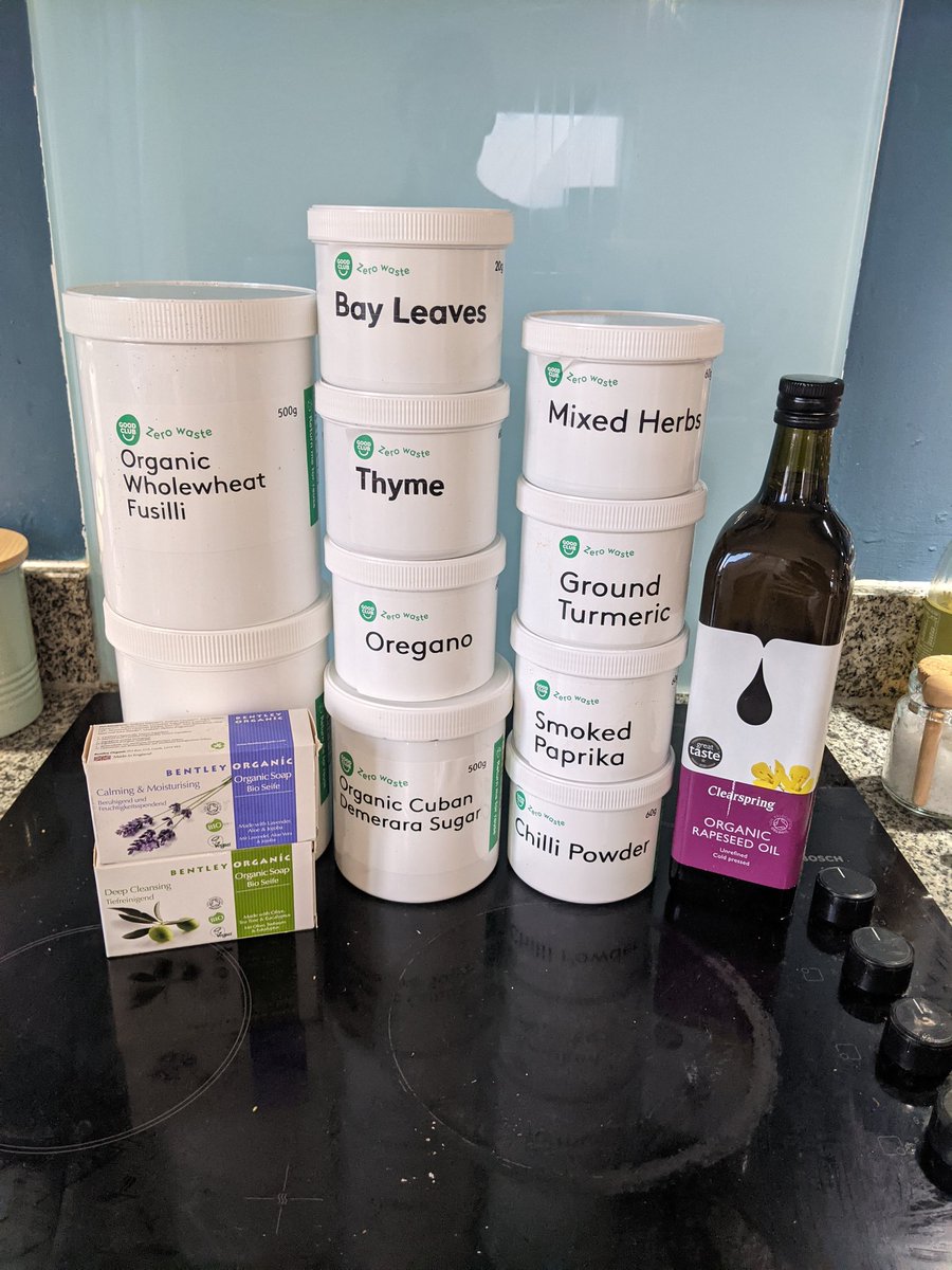 Super happy with my first order from @goodclubco. Delivered at my door within a specified time slot. Once I've decanted the empties will be picked up in a few days. The packaging in the crate will be reused too. I'll be a repeat customer for sure! #plasticpollution #zerowaste