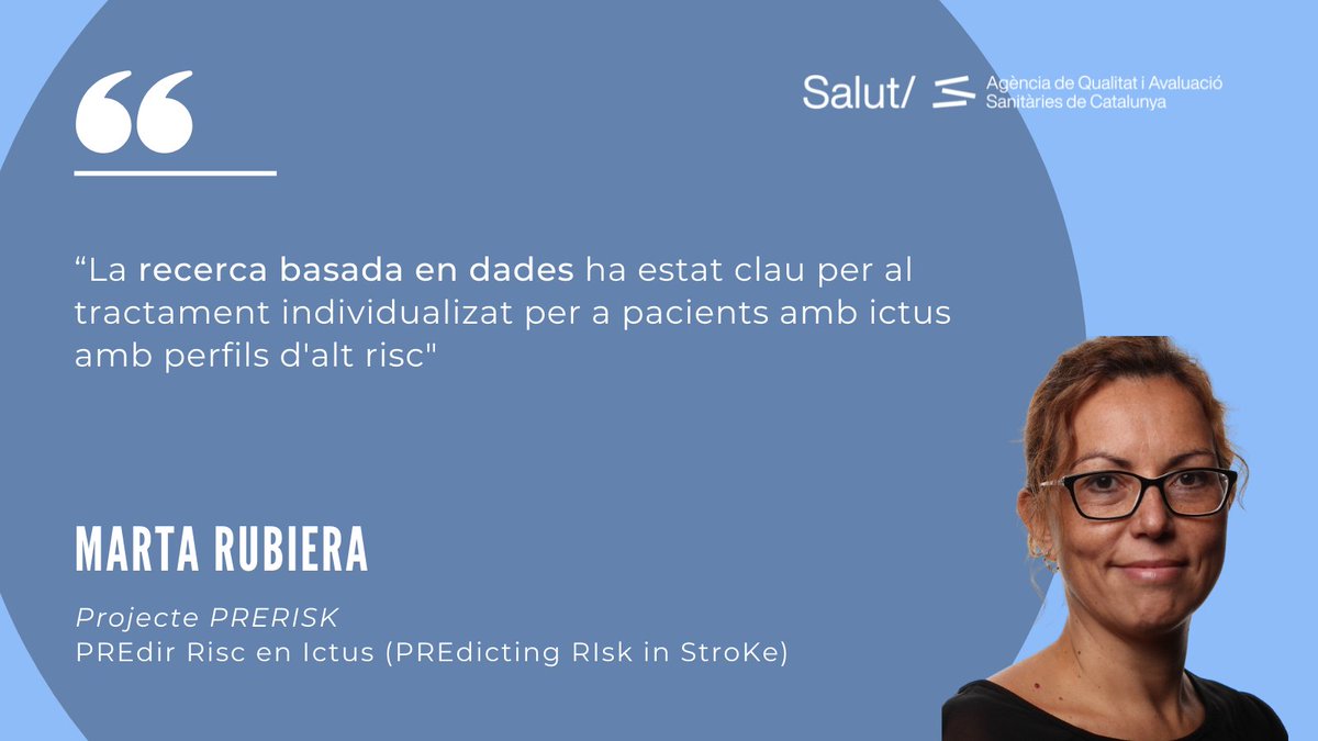 Coneix en primera persona l'experiència de recerca amb dades PADRIS amb el projecte sobre predicció de risc d’ictus liderat per Marta Rubiera @mrubifu des de @VHIR_

🔗bit.ly/SomPADRIS

#PADRIS #RecercaPADRIS