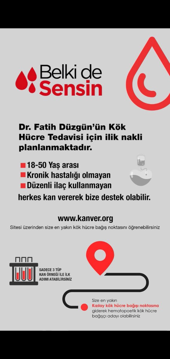 Çok önemli. 
Ben 3 tüp kan vererek ilk adımı attım. 
Gereğini yapmak ve çok kişiye ulaşmasını sağlamak için tweet size emanet.
