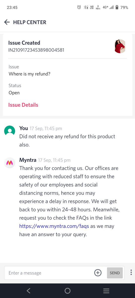 ShikhaRai's tweet photo. Please see the issue. Mere response on twitter handle is not going to refund my amount.I'm not interested in ur these repeated and computer generated automatic response. Just give me a deadline how much more time you are going to take to resolve this issue. https://t.co/4L34jA5BVk