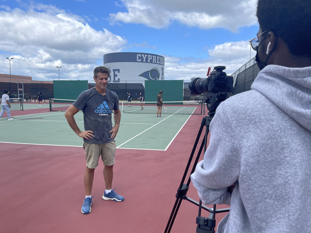 Stay tuned for the next episode of CFISD 360° @mobsquadmedia with the the @CypressRidgeHS tennis 🎾 team story! @CyFairISD @CFISDAthletics @ray_zepeda1 #CFISDspirit