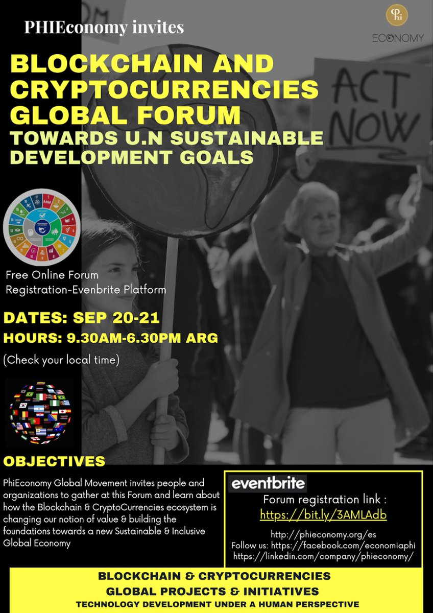 Criptomonedas y ODS
SEPT 20 y 21. Virtual
<a href="/alesew23/">Alejandro Sewrjugin</a> 
#sustainablebusiness #economiaparaelbiencomun
