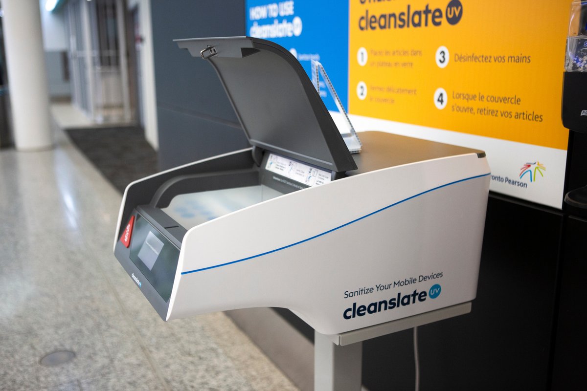 Apple or Android, our CleanSlateUV unit will sanitize your smartphone—for free! 

Learn more about the health measures in place at YYZ. 

tpia.co/travelhub