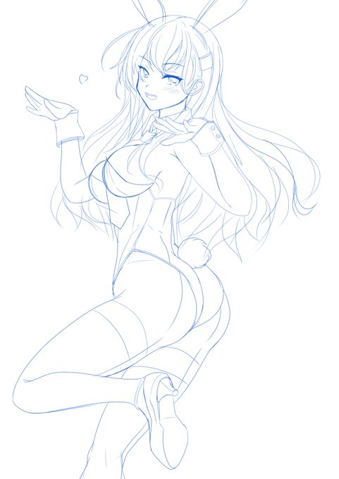 wip 鈴谷バニィ
過去の自分に助走付けてブン殴りに行くスタイルのリメイク(*'ω'*) 