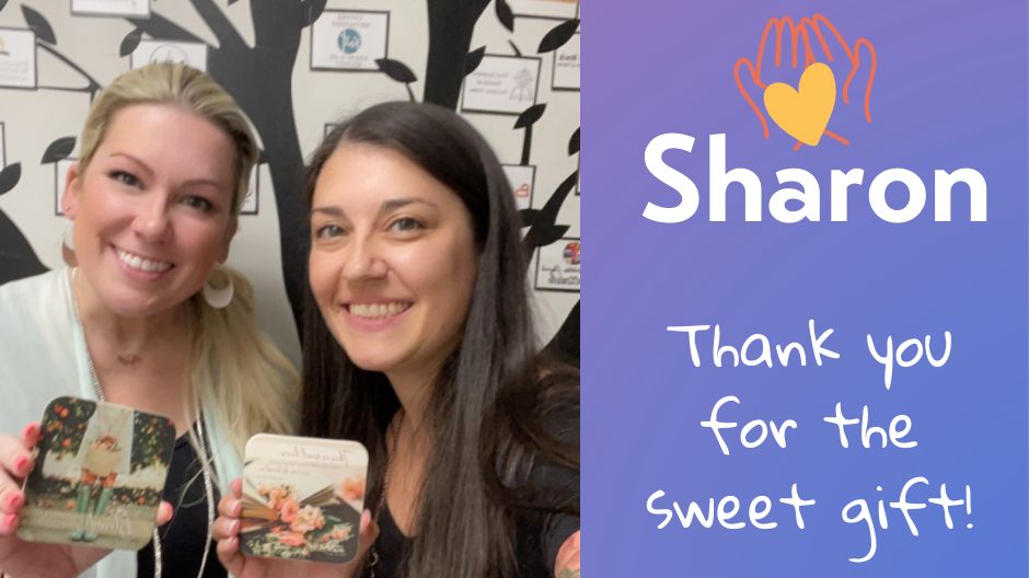 Our thoughtful volunteer, Sharon, brought a special token of encouragement to our team members Kristina and Rose on her second day of volunteer service! 🎁 Sharon is a blessing and we appreciate the light she brings into every room she enters! 💗