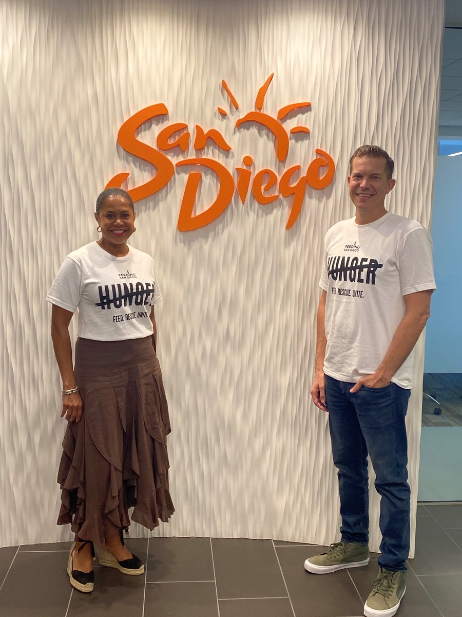 San Diego Tourism (@sdtaconnect) on Twitter photo Today is Hunger Action Day, and SDTA president/CEO <a href="/JulieCokerSD/">Julie Coker</a> and senior director of marketing partnerships <a href="/brianhilemon/">Brian Hilemon</a> are honored to help <a href="/feedingsandiego/">Feeding San Diego</a> spread the word about the organization's new #CrossOutHunger campaign. Learn more here: bit.ly/3nBY0QV Today is Hunger Action Day, and SDTA president/CEO <a href="/JulieCokerSD/">Julie Coker</a> and senior director of marketing partnerships <a href="/brianhilemon/">Brian Hilemon</a> are honored to help <a href="/feedingsandiego/">Feeding San Diego</a> spread the word about the organization's new #CrossOutHunger campaign. Learn more here: bit.ly/3nBY0QV