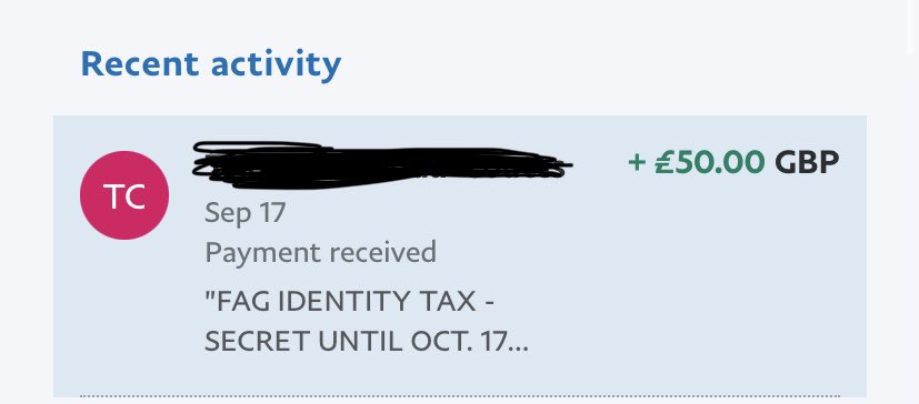 QuickAnonn's tweet image. Just had to discipline my faggot @londonfaggot “TC”. He paid his fag identity tax to be kept anonymous. Good for one month. 

If he doesn’t pay I tell the whole world who he is. He knows his place. He thanks me. 🐷 💪🏽