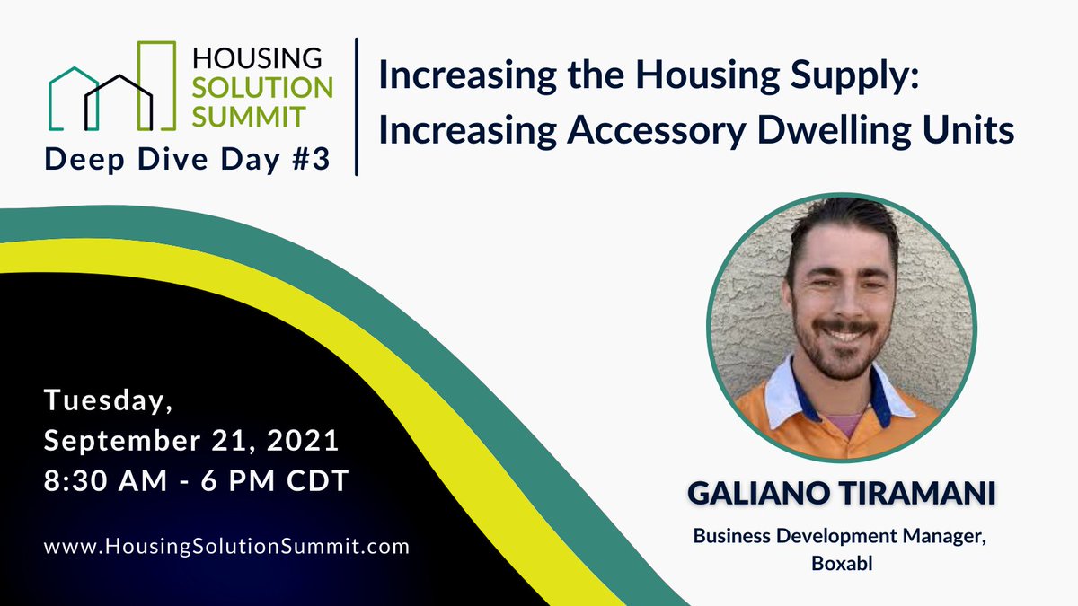 Join <a href="/GalianoTiramani/">🏠 BOXABL 🏭 Galiano Tiramani</a>  from <a href="/_BOXABL/">Boxabl Backup</a>  on September 21st, on his talk on: "𝗗𝗶𝗳𝗳𝗲𝗿𝗲𝗻𝘁 𝗢𝗽𝘁𝗶𝗼𝗻𝘀 𝗳𝗼𝗿 𝗠𝗮𝗻𝘂𝗳𝗮𝗰𝘁𝘂𝗿𝗲𝗱, 𝗠𝗼𝗱𝘂𝗹𝗮𝗿, 𝗮𝗻𝗱 𝗦𝗜𝗣 𝗔𝗗𝗨𝘀".  You don't want to miss this. Register here: hss-ddd3.heysummit.com
#HousingSolutionSummit #ADUs