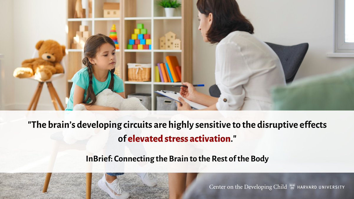 Policies and programs that lessen economic and psychosocial burdens on families with young children reduce the chronic activation of stress systems and enhance adult capacity for providing responsive caregiving that facilitates healthy child development. developingchild.harvard.edu/resources/inbr…
