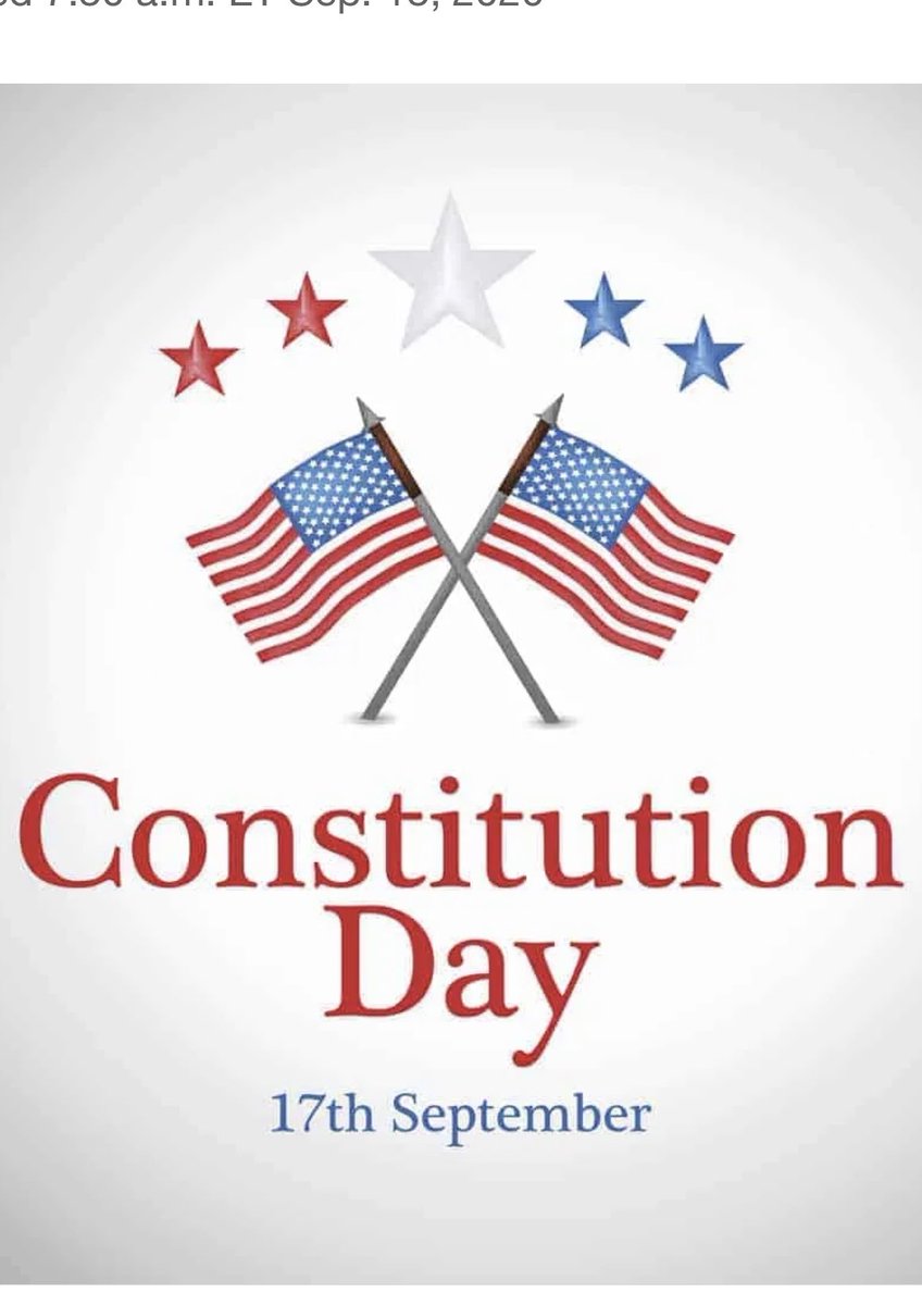 Today the US Constitution was signed. It’s the most influential document in US history. It’s the oldest constitution in effect today, in the world! Take the time to read it, and it amendments. Talk to your kids about what it means and why it’s so important to defend it!