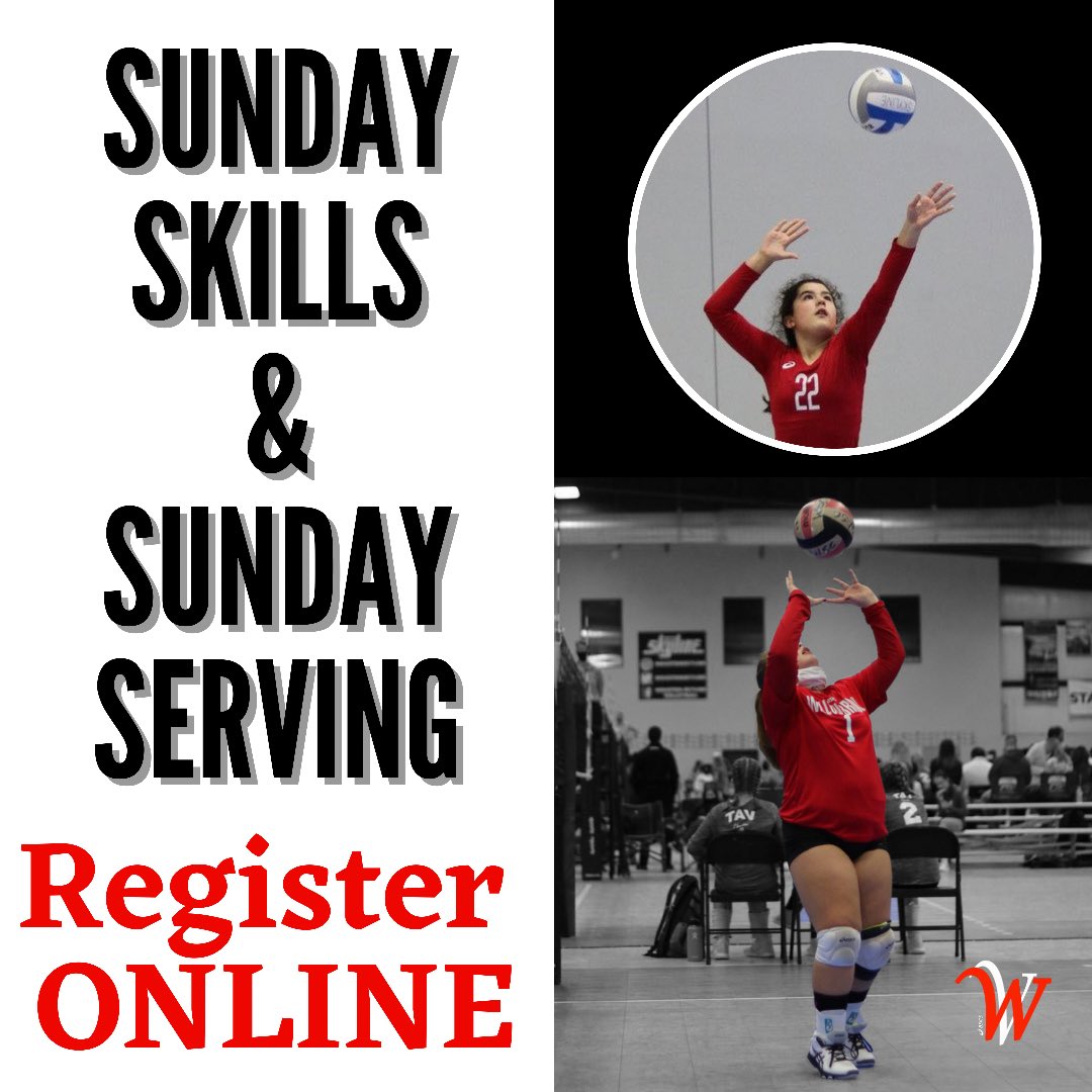 Sign up for it!!! Club Tryout, Sunday Skills and Serving Clinic!!!
#wscfamily #volleyball #wscFallSeason