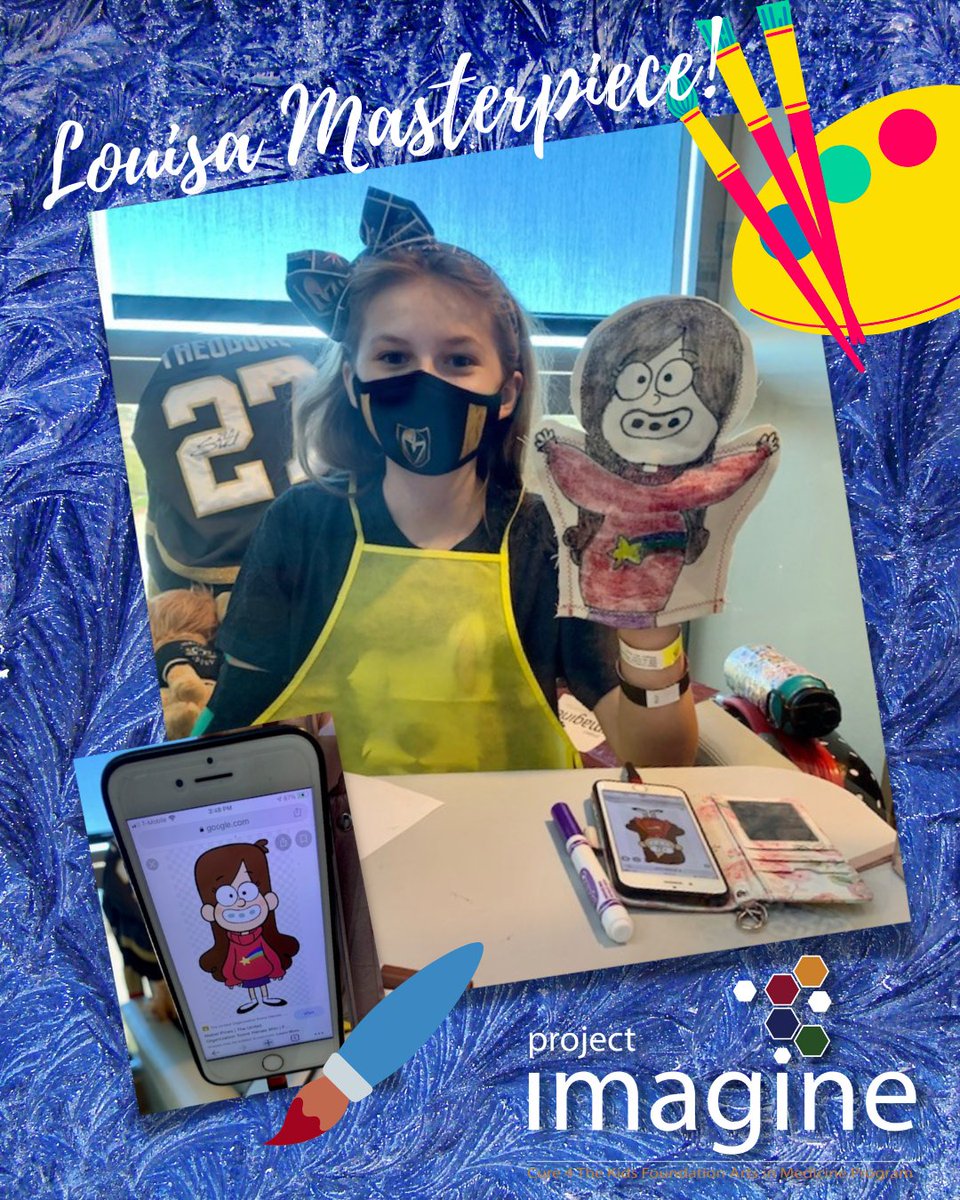 Cure4thekids's tweet photo. 13-year old Louisa shows off her mad art skills by creating this amazing puppet in our clinic. #Cure4TheKidsFoundation #ProjectImagine #ArtsInMedicine #ChildhoodCancer https://t.co/pjfhoG6rKv